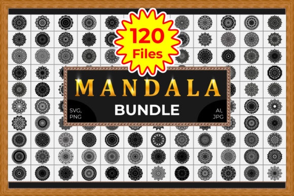 120 Mandala SVG Crafts Bundle
