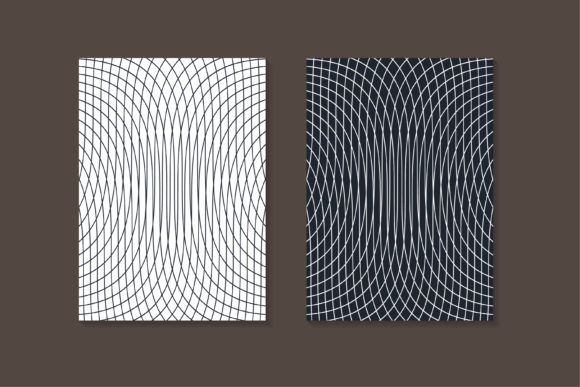 Blue Line Pattern Curve Cover Vertical Graphics and Patterns