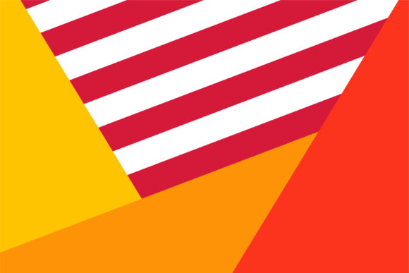 Bright Geometric Abstract Background Ora