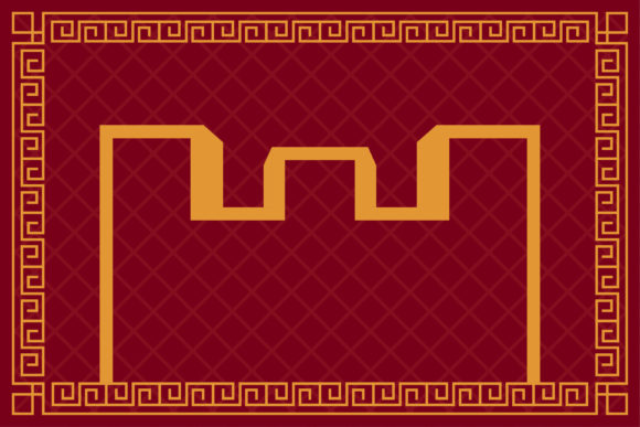 Chinease Defense Fortress Background Red Graphics