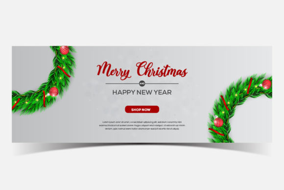 Christmas Banner Set Illustration: A Festive Graphic Template for Digital Sellers