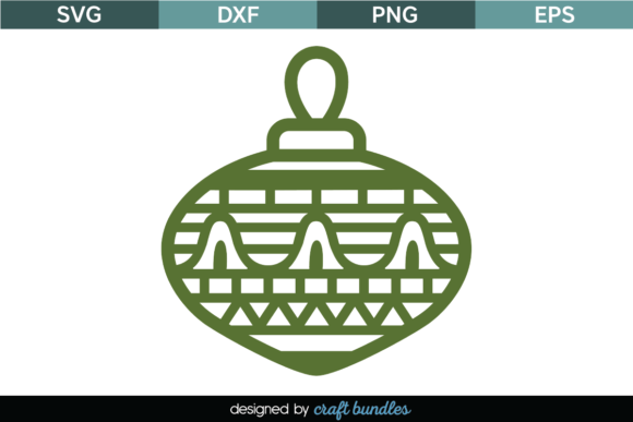 Christmas Bauble SVG Cut File for Graphics and Crafts