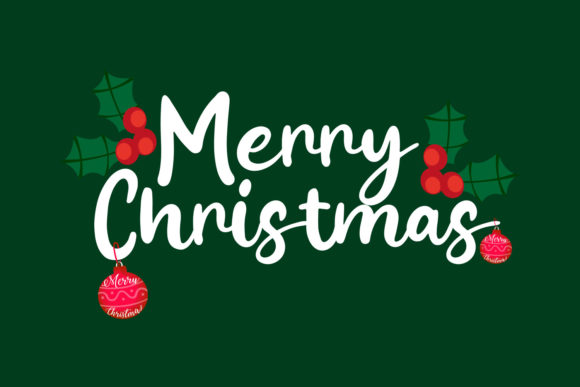 Christmas Card Font Clip Art: Graphics for Crafts & Small Business