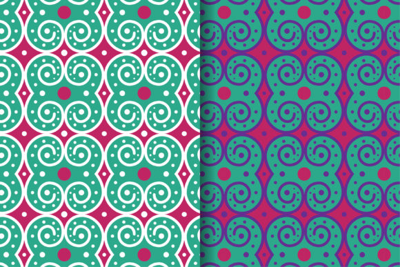 Circle Pink Blue Pattern: Graphics and Patterns for Creative Design
