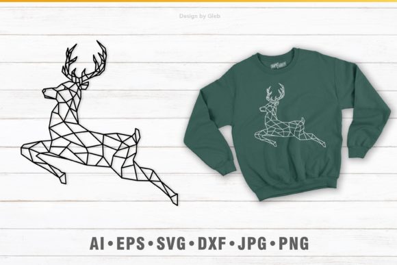 Deer Black Silhouette Deer: Graphics and Print Templates Review