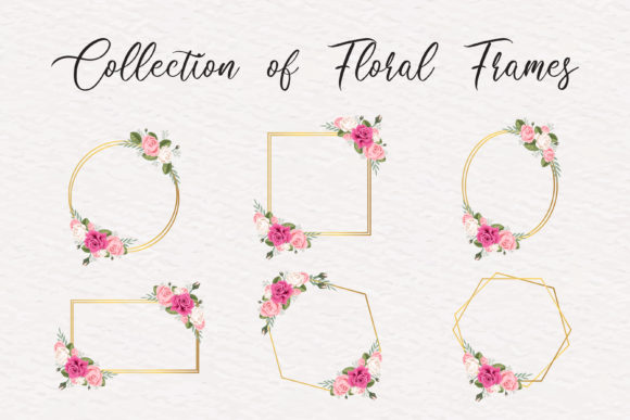 Floral Frames: Graphics for Decorative Elements