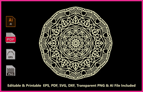 Mandala Coloring Pages and Books 02 Graphics