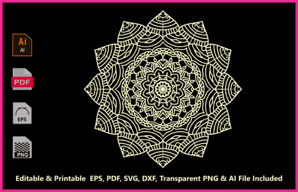 Mandala Coloring Pages and Books 03 Graphics