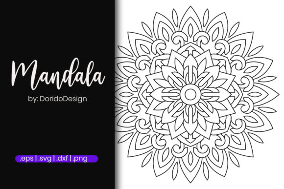 Mandala Design Graphic for Crafting and Coloring Pages Amp