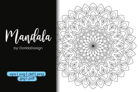 Mandala Line Art for Coloring Pages Graphics and Coloring Pages Amp