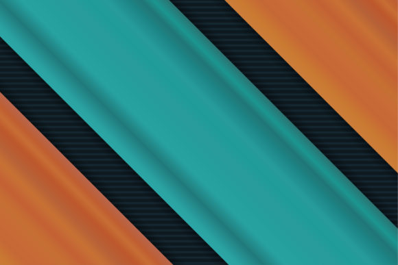 Orange Green Shadow Background Geometric