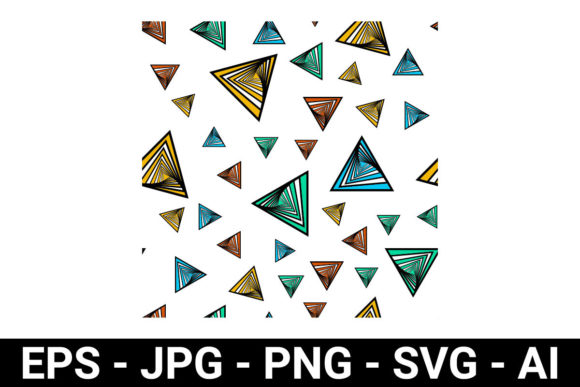 Striped Triangle Seamless Pattern